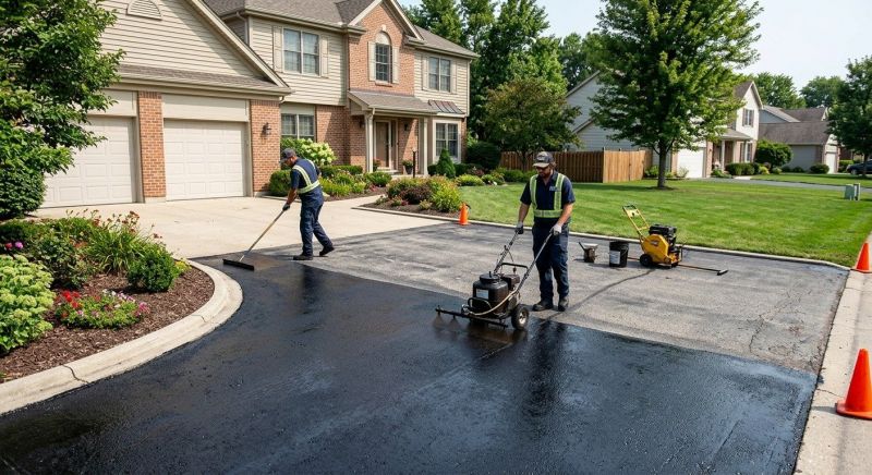 Asphalt Driveway Sealing in Grand Rapids, MI